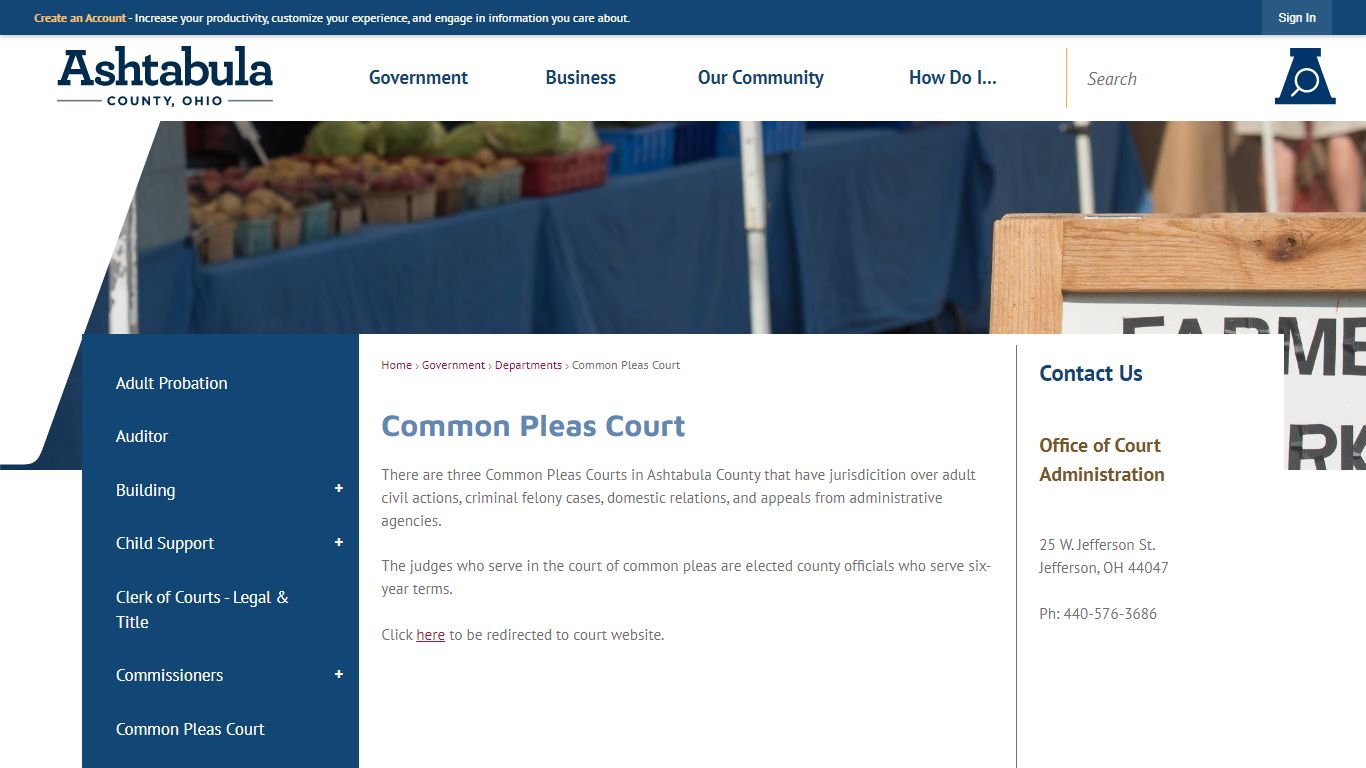 Common Pleas Court | Ashtabula County, OH - Official Website